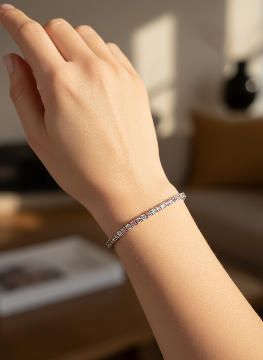 Lyphine Chain Lab Diamond Bracelet