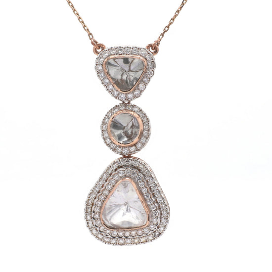 Tanvi Polki Lab Diamond Pendant - Fiona Diamonds - Fiona Diamonds