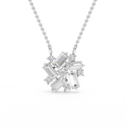 Baguettes Lab Diamond Pendant - Fiona Diamonds - Fiona Diamonds