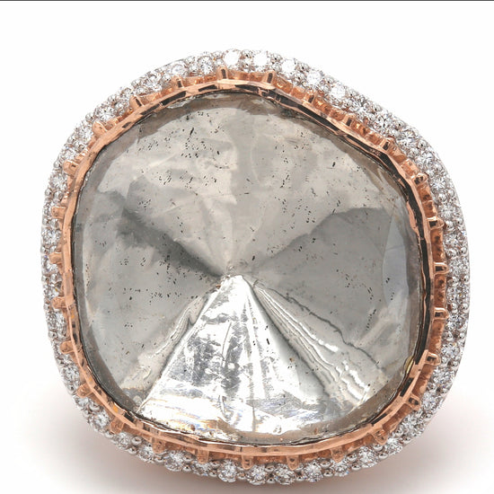 Veer Polki Lab Diamond Ring - Fiona Diamonds - Fiona Diamonds
