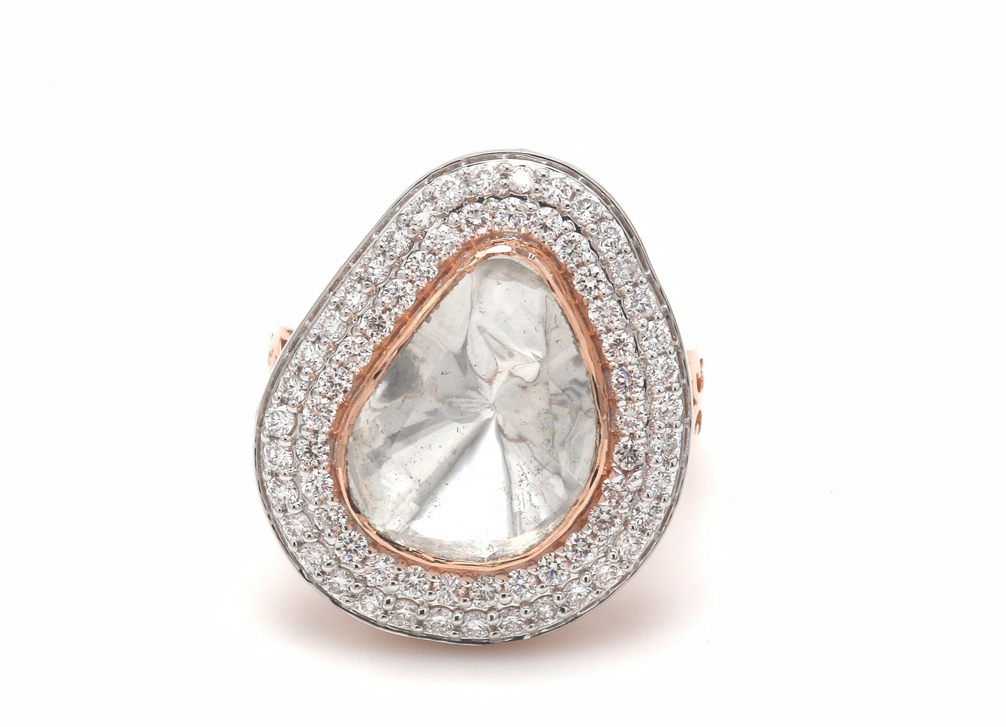 Karthik Polki Lab Diamond Ring - Fiona Diamonds - Fiona Diamonds