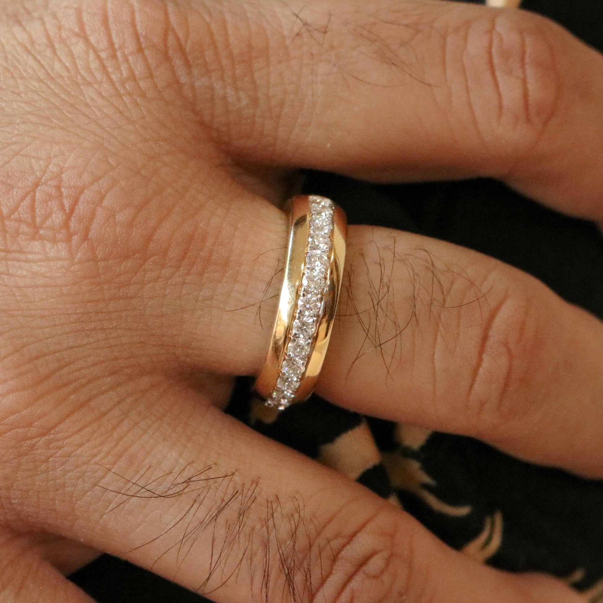 Solurise Lab Diamond Men Ring - Fiona Diamonds - Fiona Diamonds