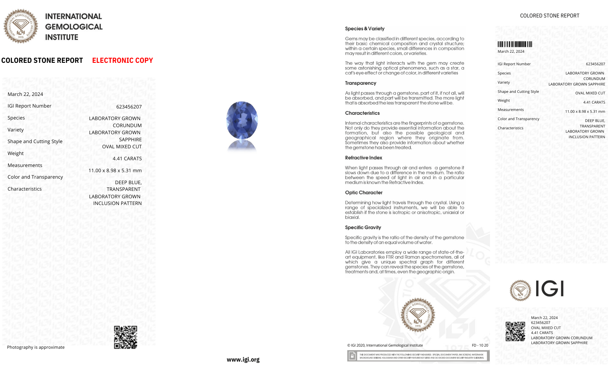 Lab Grown Light blue sapphire Oval Shape 4.41ct | Exquisite Gemstones - Fiona Diamonds - Fiona Diamonds