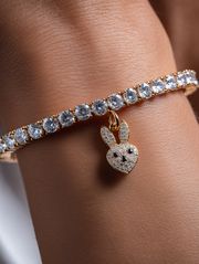 Bunny Belle Lab Diamond Charm Bracelet