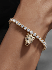 Sovereign Panther Lab Diamond Charm Bracelet