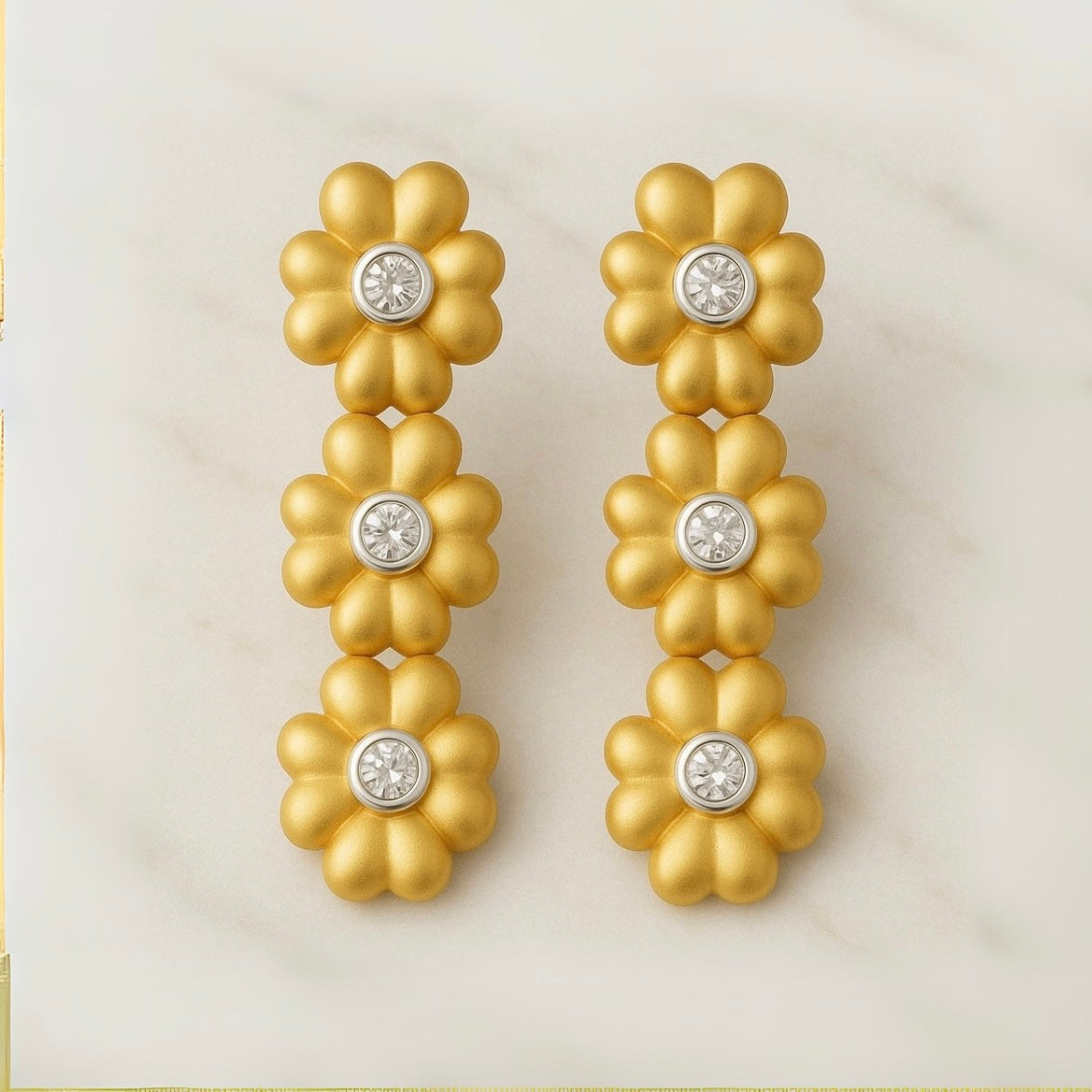 0.2ct Lab Grown Diamond Earring in 18kt Gold Vermeil - Fiona Diamonds - Fiona Diamonds