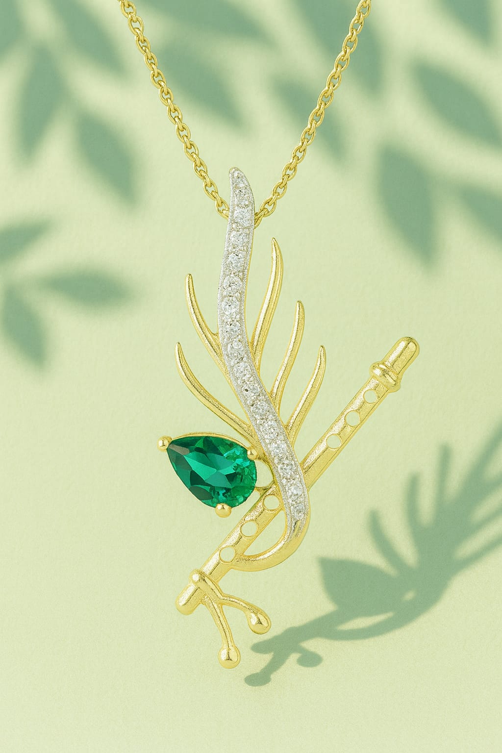 Vasudeva Nandan Lab Diamond Pendant - Fiona Diamonds - Fiona Diamonds