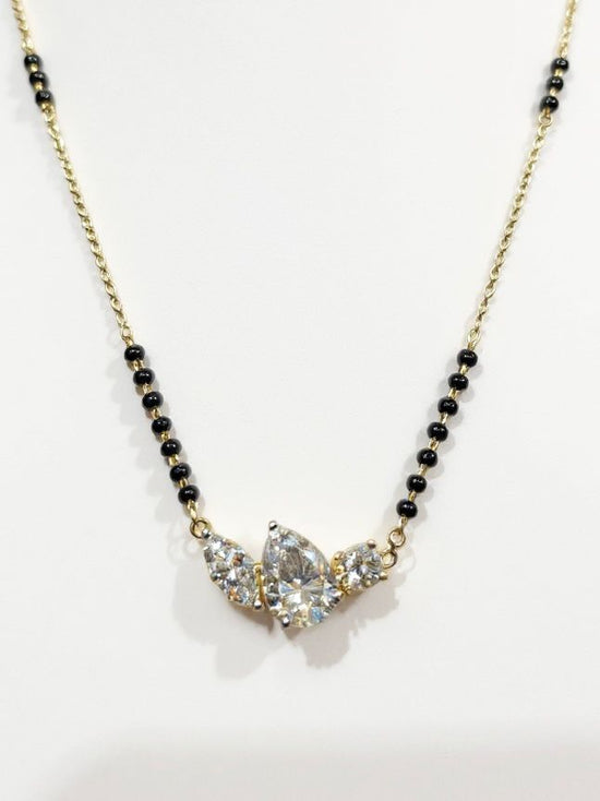Hollow Trace Lab Diamond Mangalsutra - Fiona Diamonds - Fiona Diamonds