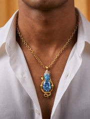Gangadhar Shiva Blue Pendant