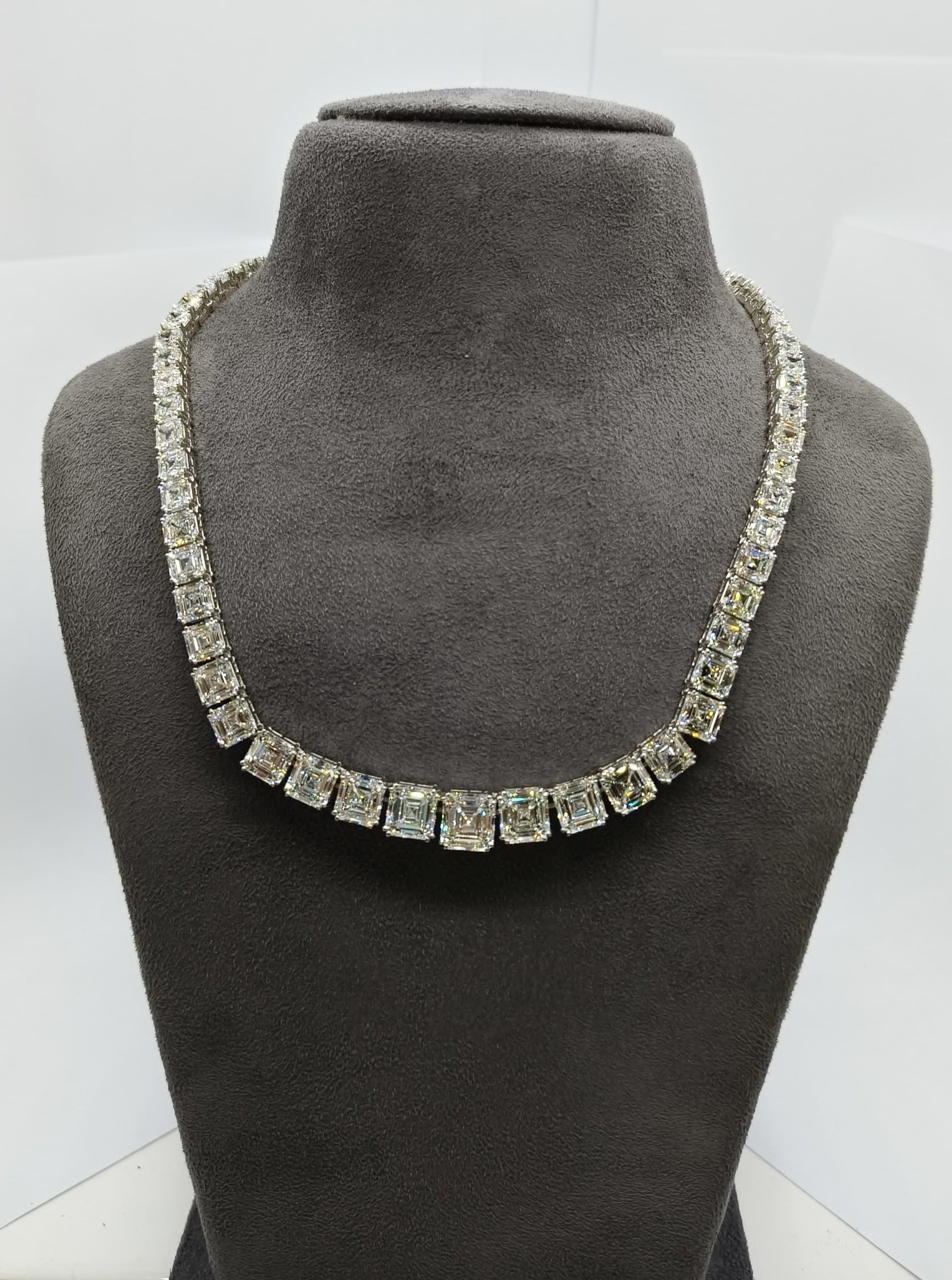 Thalindra Lab Diamond Necklace - Graceful Sophistication - Fiona Diamonds - Fiona Diamonds