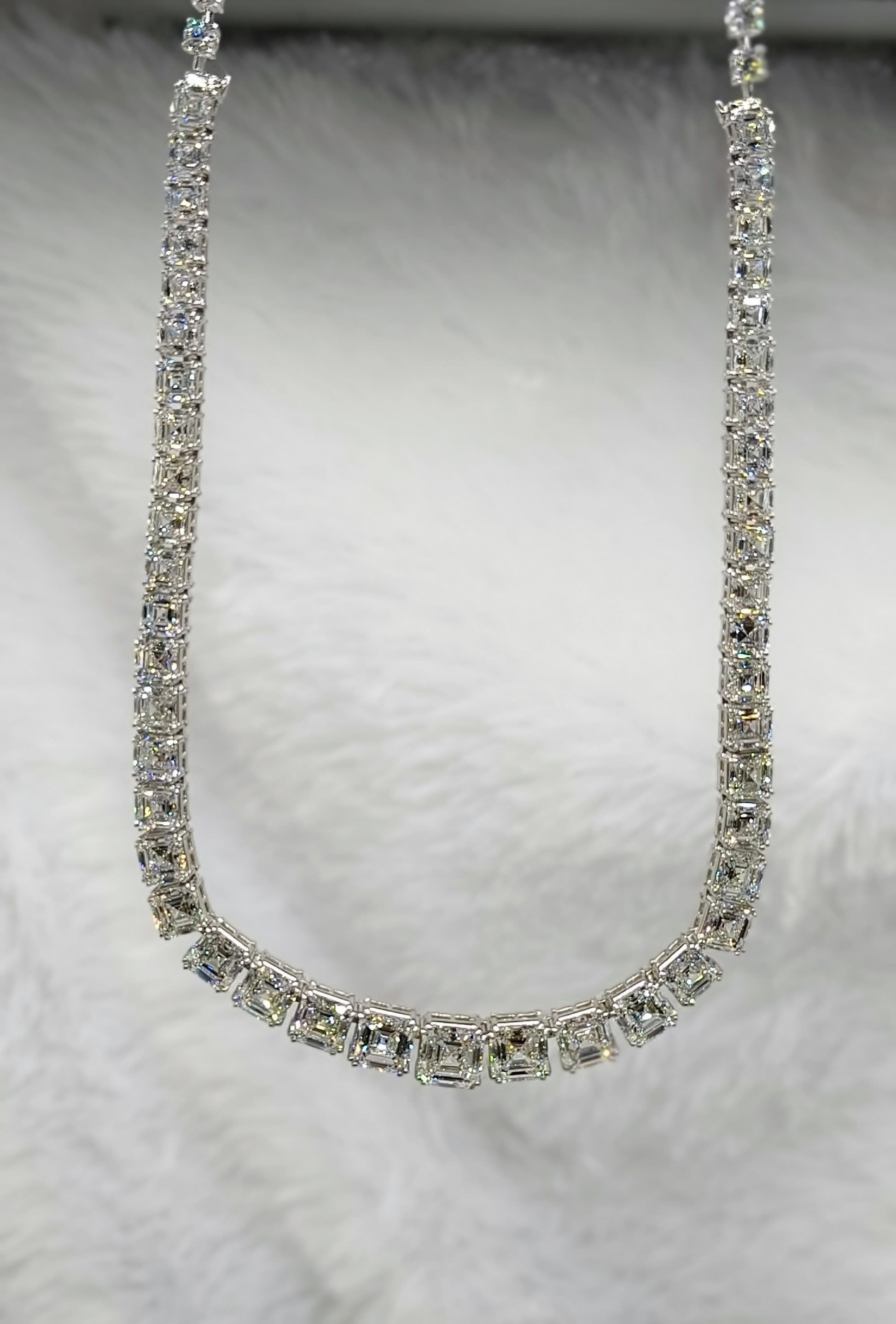 Thalindra Lab Diamond Necklace - Graceful Sophistication - Fiona Diamonds - Fiona Diamonds