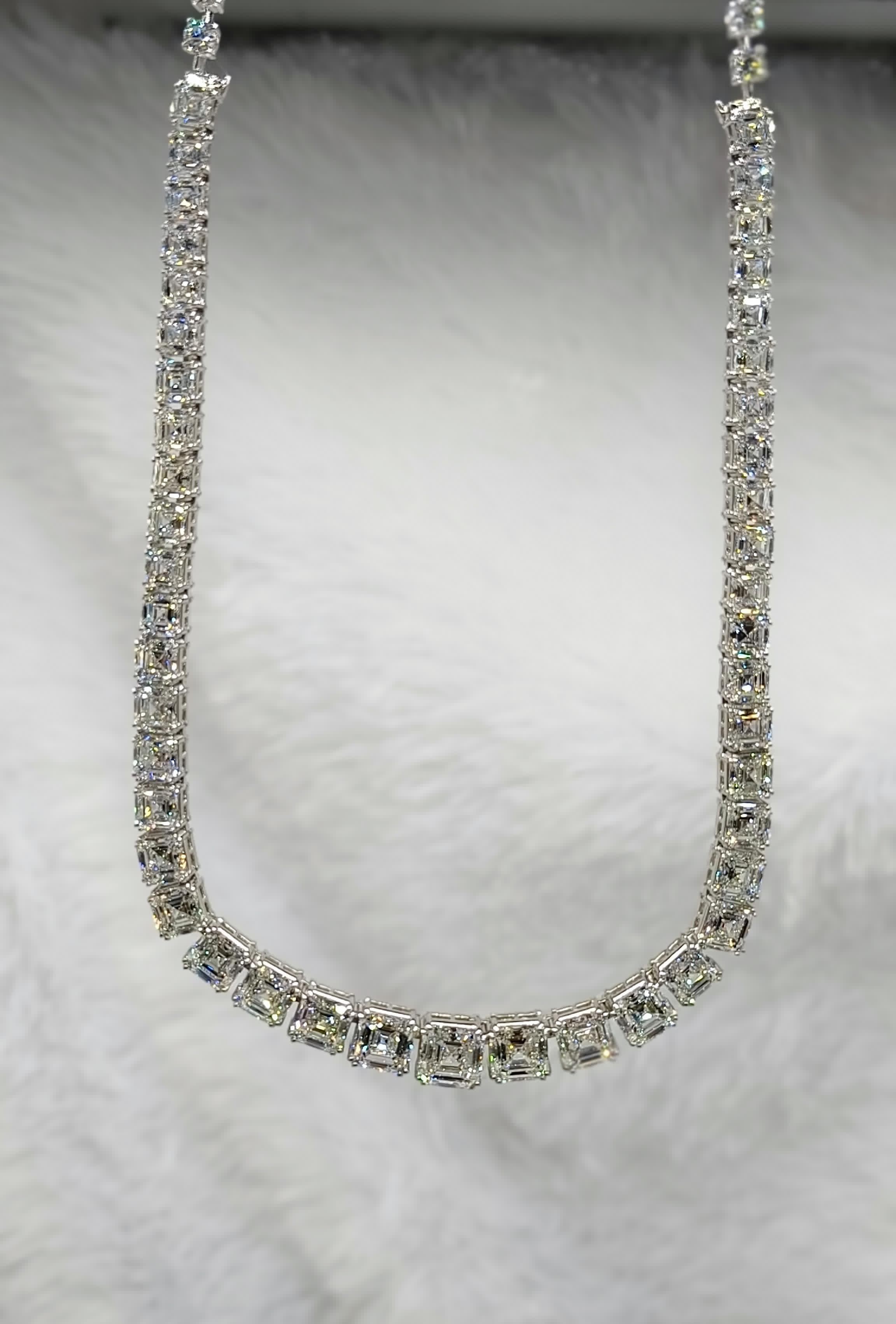 Thalindra Lab Diamond Necklace - Graceful Sophistication - Fiona Diamonds - Fiona Diamonds