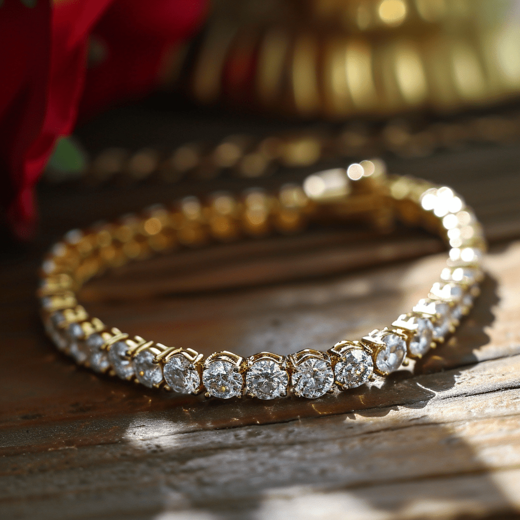 Fetter 0.25 Pointer Round  Lab Diamond Bracelet - Fiona Diamonds - Fiona Diamonds
