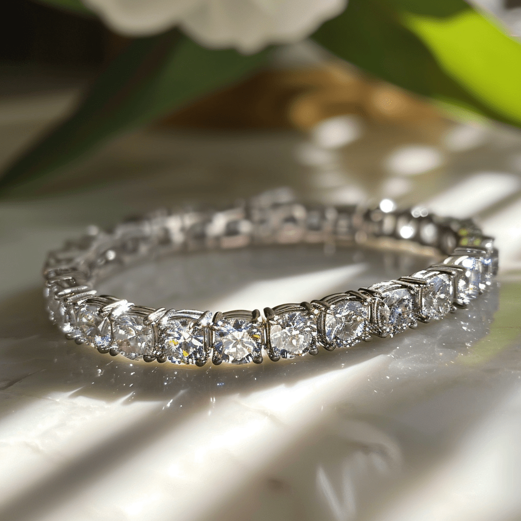 Freakin 0.25 Pointer Cushion Lab Diamond Bracelet - Fiona Diamonds - Fiona Diamonds