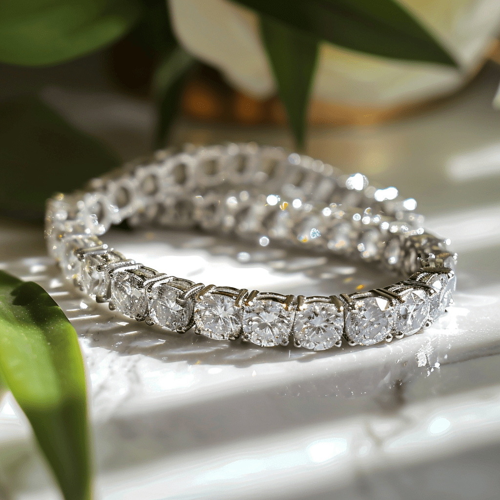 Freakin 0.5 Pointer Cushion Lab Diamond Bracelet - Fiona Diamonds - Fiona Diamonds