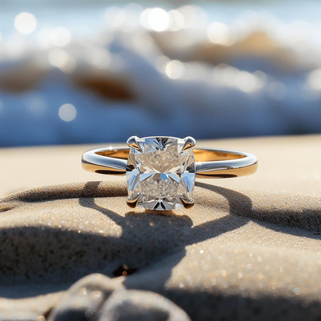 Akiai 1.5ct Cushion Lab Diamond Ring - Fiona Diamonds - Fiona Diamonds