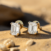 3ct Emerald Lab Diamond Earring - Fiona Diamonds - Fiona Diamonds