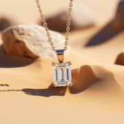 Lape 2ct Emerald Lab Diamond Pendant - Fiona Diamonds - Fiona Diamonds