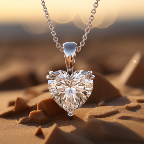 Load image into Gallery viewer, Sparkler 0.70 Pointer  Heart Lab Diamond Pendant - Fiona Diamonds - Fiona Diamonds
