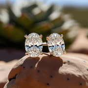 Shrine 1ct Oval Lab Diamond Earring - Fiona Diamonds - Fiona Diamonds