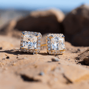 Beaaza 1ct Princess Lab Diamond Earrings - Fiona Diamonds - Fiona Diamonds