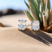 Henry 3ct Radiant Lab Diamond Earring - Fiona Diamonds - Fiona Diamonds