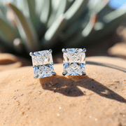 Harman 1.5ct Radiant Lab Diamond Earring - Fiona Diamonds - Fiona Diamonds