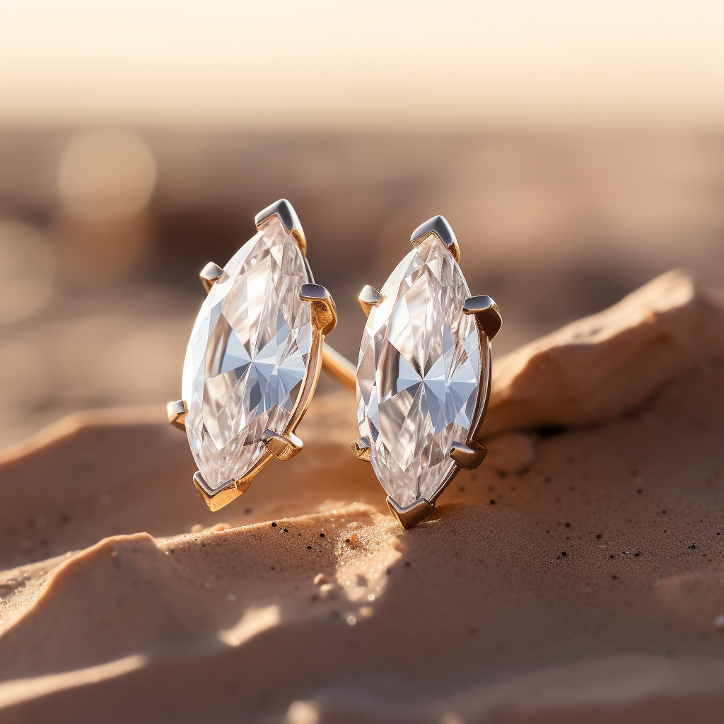 Marquise 2.5ct Lab Diamond Earring - Fiona Diamonds - Fiona Diamonds