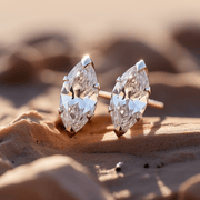 Marquise 3ct Lab Diamond Earring - Fiona Diamonds - Fiona Diamonds