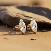 Nova 1ct Marquise Lab Diamond  Stud Earrings - Fiona Diamonds - Fiona Diamonds