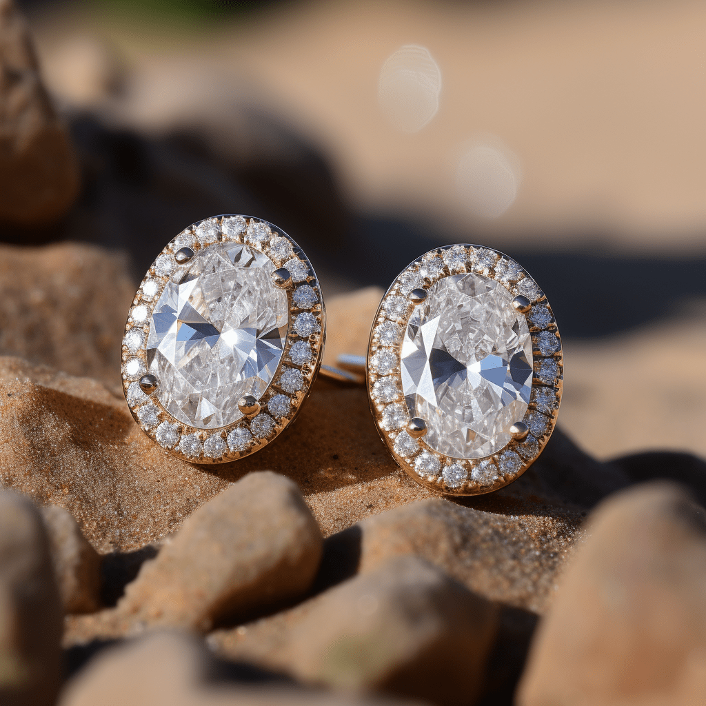 Altro 2.5ct Oval Lab Diamond Earring - Fiona Diamonds - Fiona Diamonds