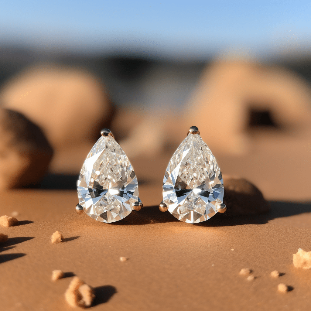 Beaomatic 0.50 Pointer Lab Diamond Stud Earrings - Fiona Diamonds - Fiona Diamonds