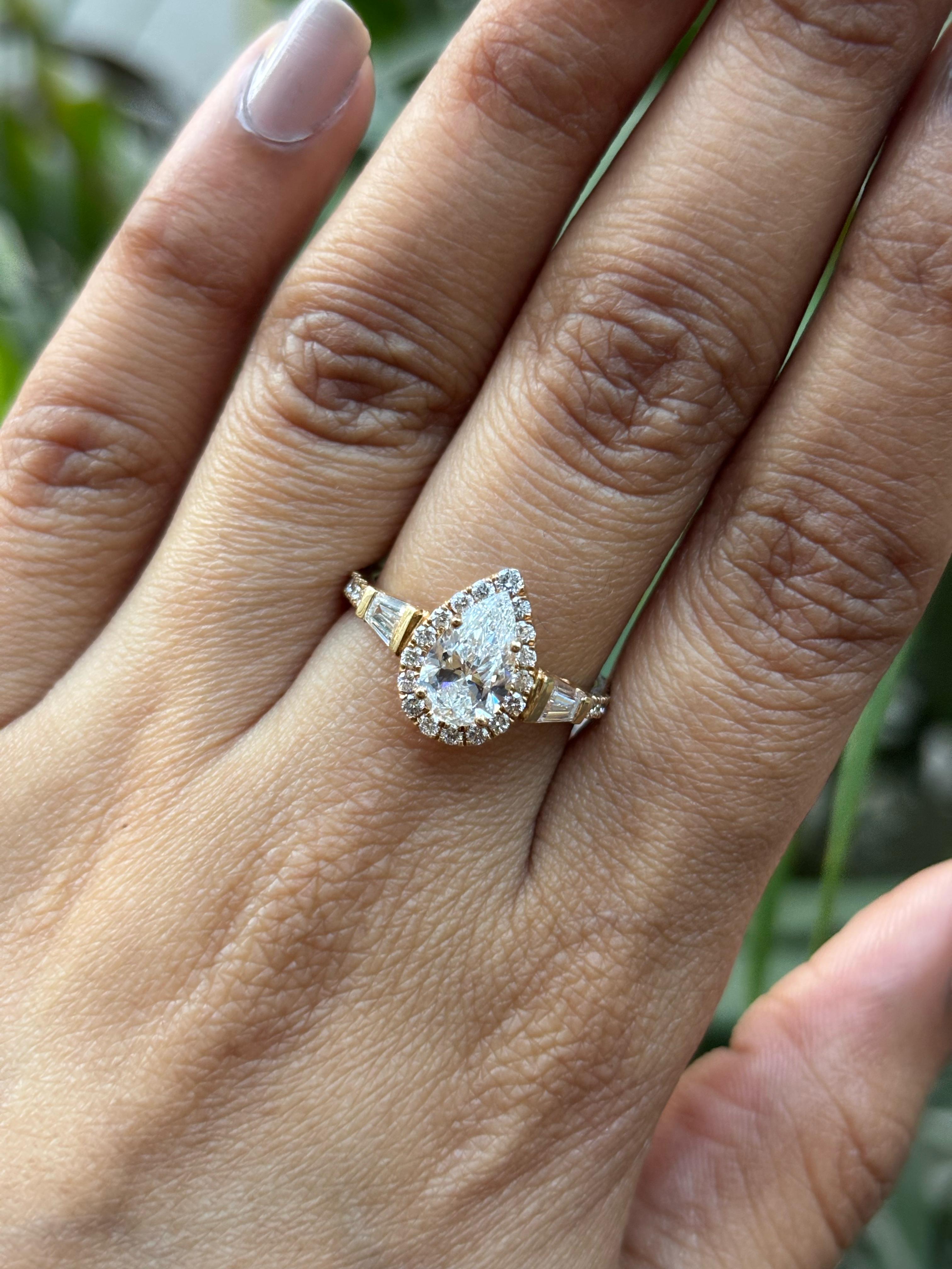 Linnea 1ct Lab Grown Diamond Rings – Chic & Eco-Conscious - Fiona Diamonds - Fiona Diamonds