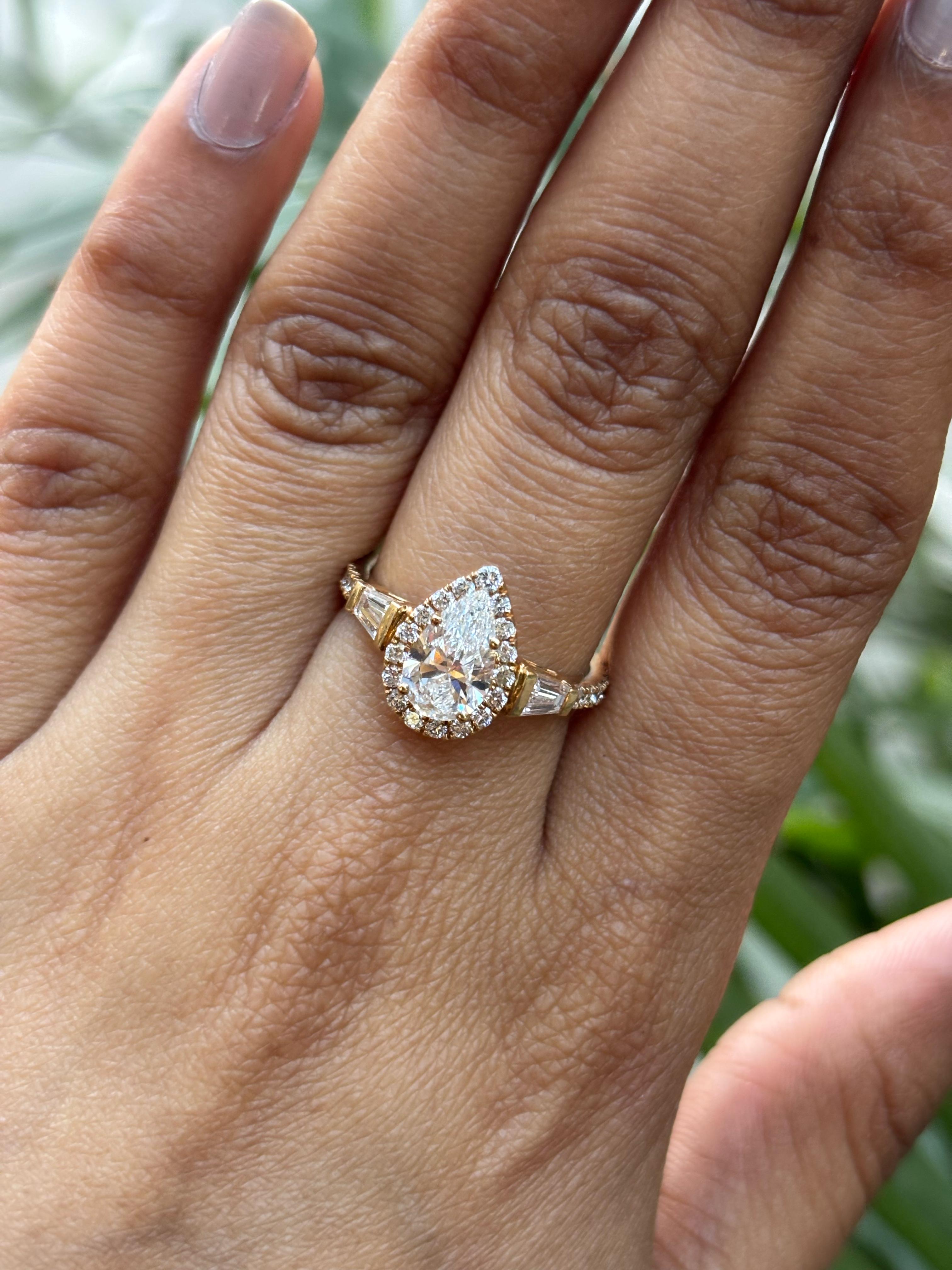 Linnea 1ct Lab Grown Diamond Rings – Chic & Eco-Conscious - Fiona Diamonds - Fiona Diamonds