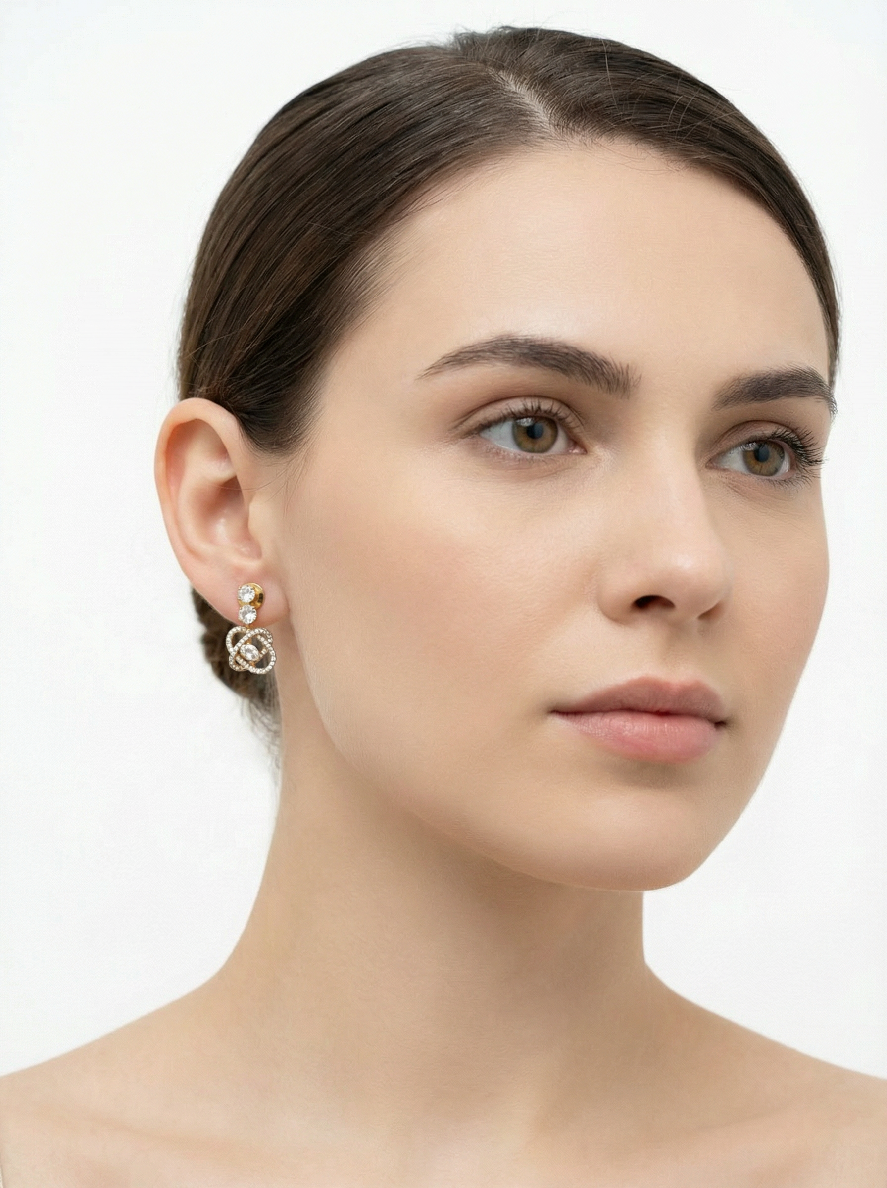 Gilded Charm Lab Diamond Earring - Fiona Diamonds - Fiona Diamonds