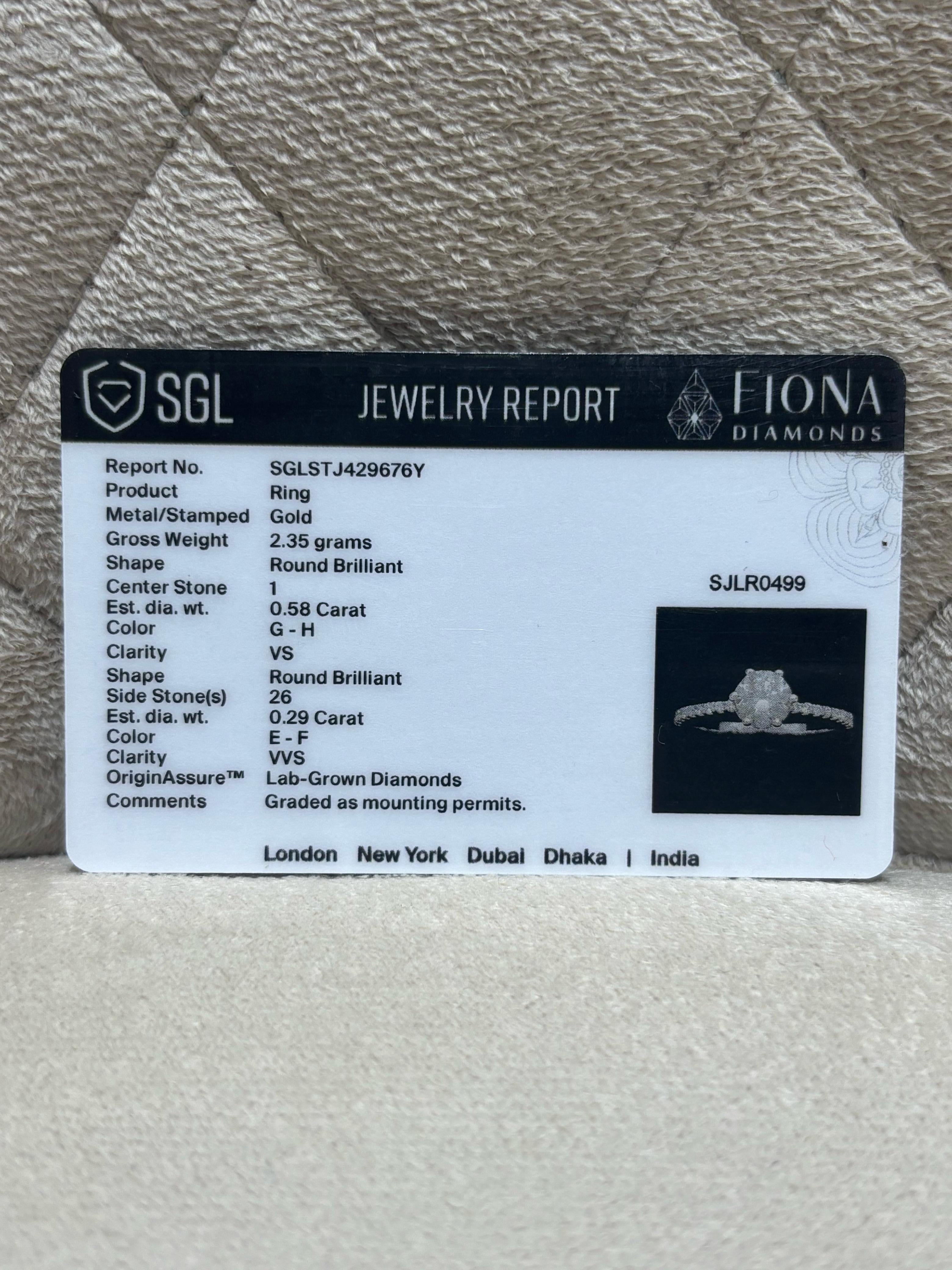 Voltaflare Lab Diamond Ring - Radiant & Classic - Fiona Diamonds - Fiona Diamonds