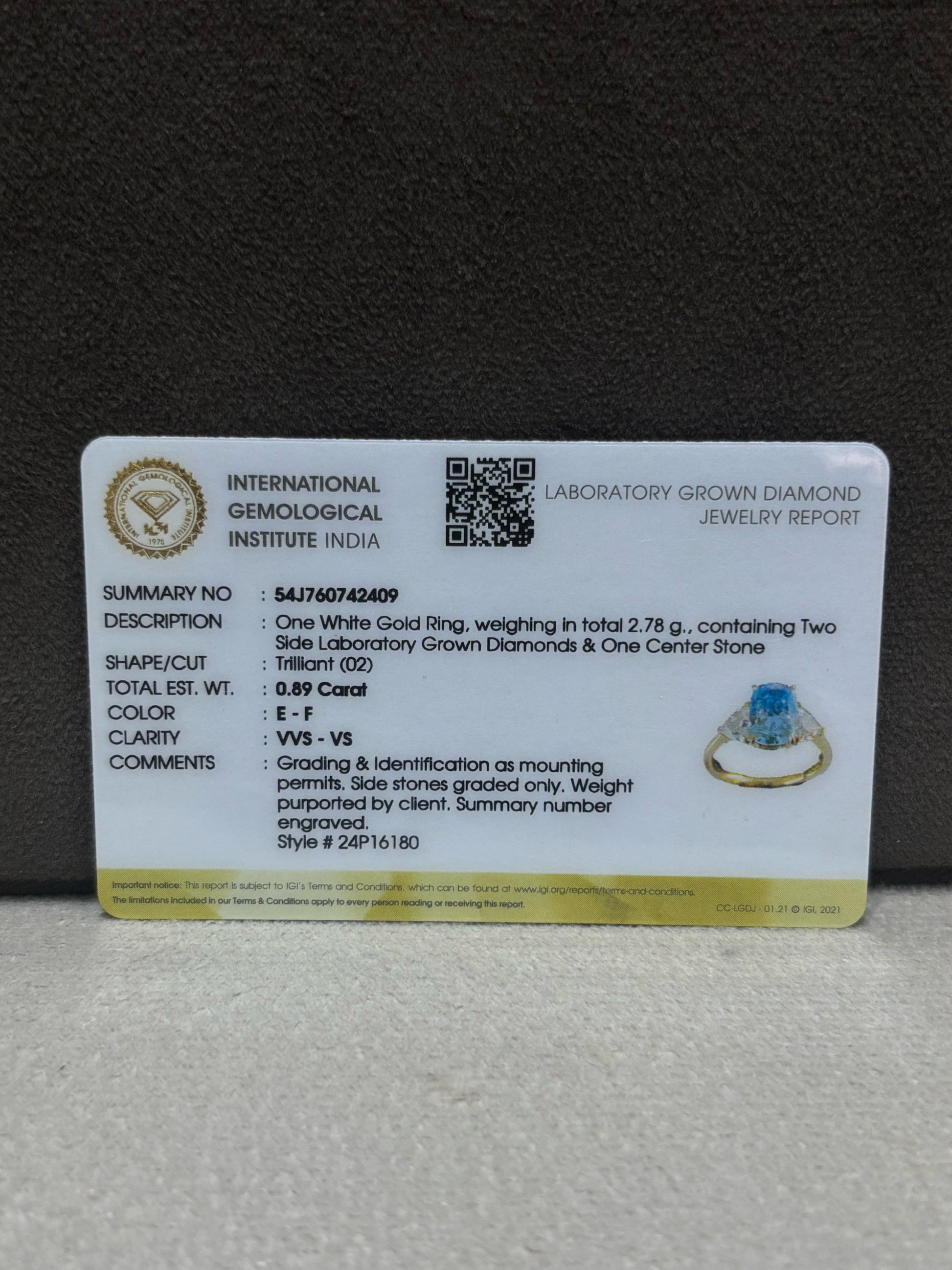 Brienne 2.11ct Lab Grown Diamond Ring – Elegant & Responsible - Fiona Diamonds - Fiona Diamonds