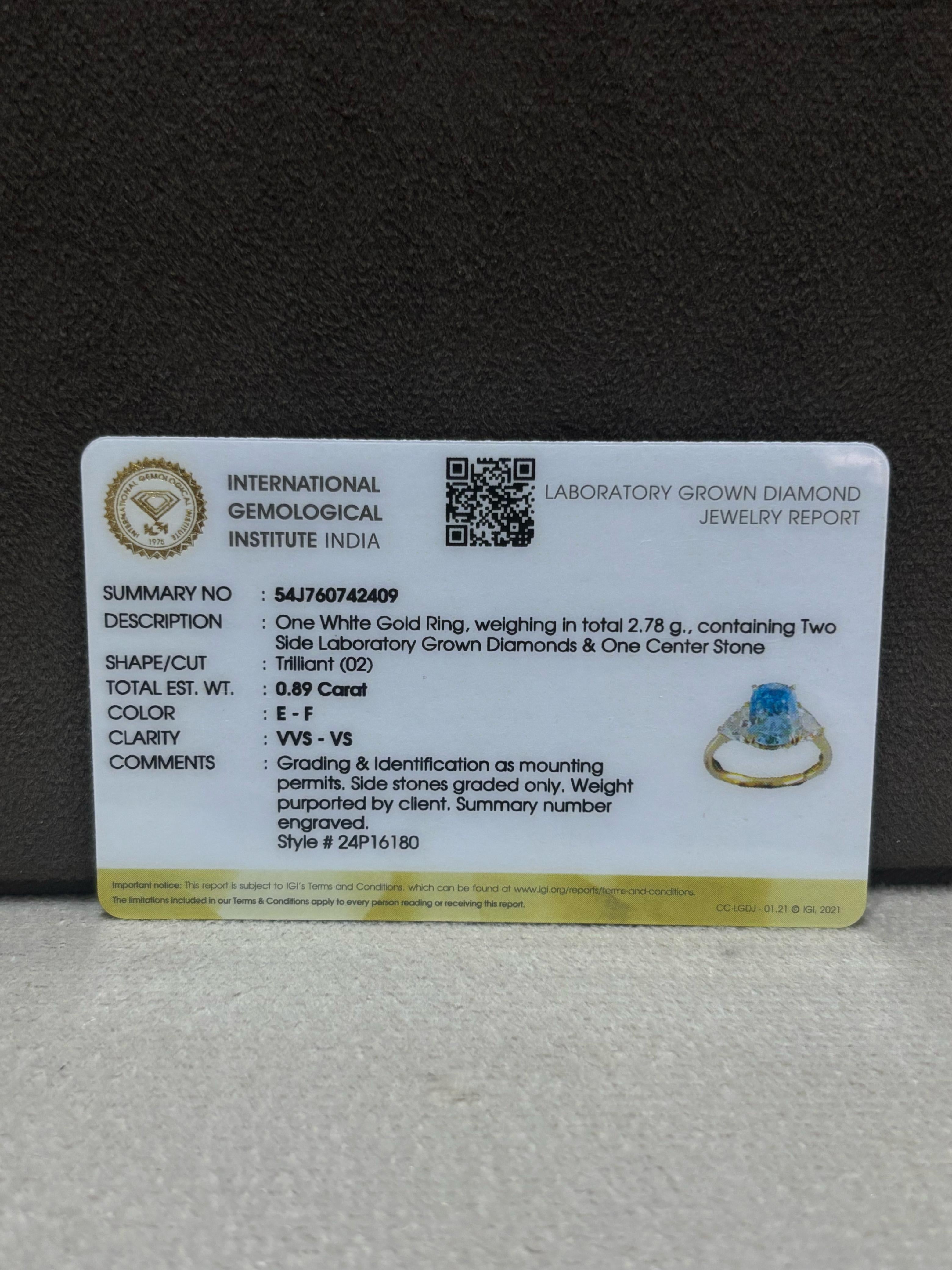 Brienne 2.11ct Lab Grown Diamond Ring – Elegant & Responsible - Fiona Diamonds - Fiona Diamonds