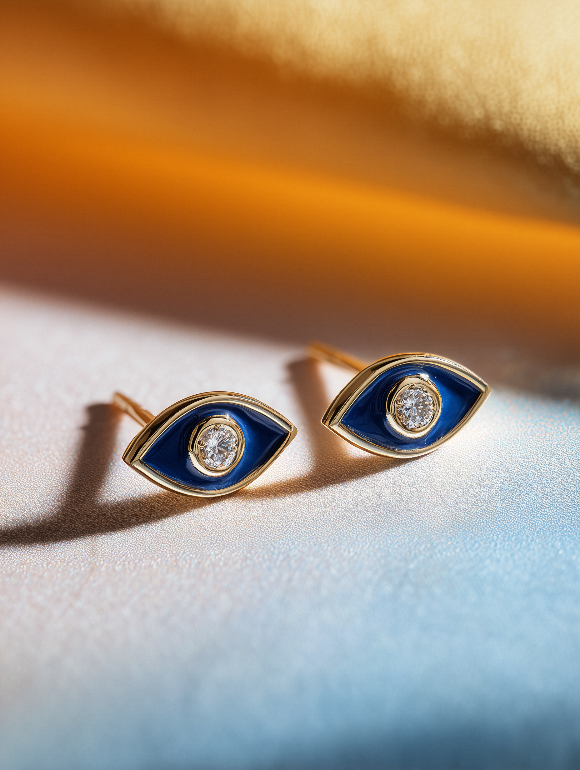 Sacred Bloom Lab Diamond Evil Eye Earring - Fiona Diamonds - Fiona Diamonds