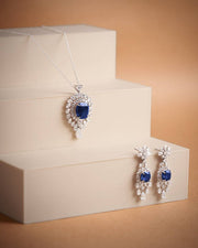 Veronica Lab Grown Diamond Pendant Earring Set - Elegant & Sophisticated - Fiona Diamonds - Fiona Diamonds