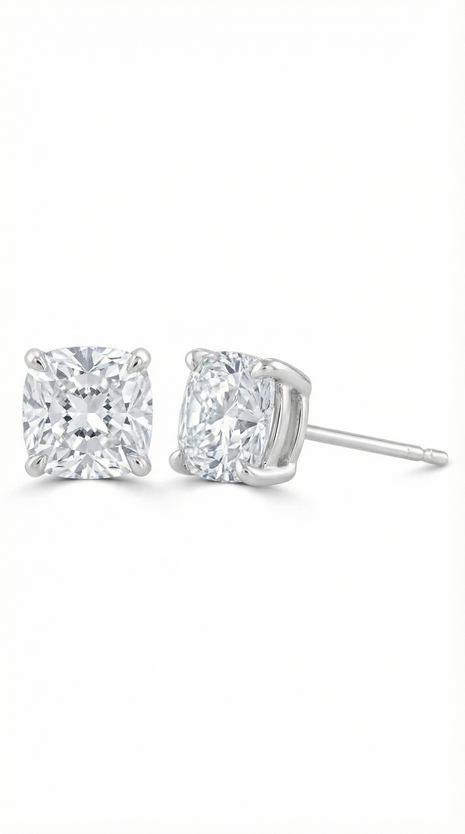 Khushoka Pitara – Cushion Cut Diamond Set - Fiona Diamonds - Fiona Diamonds