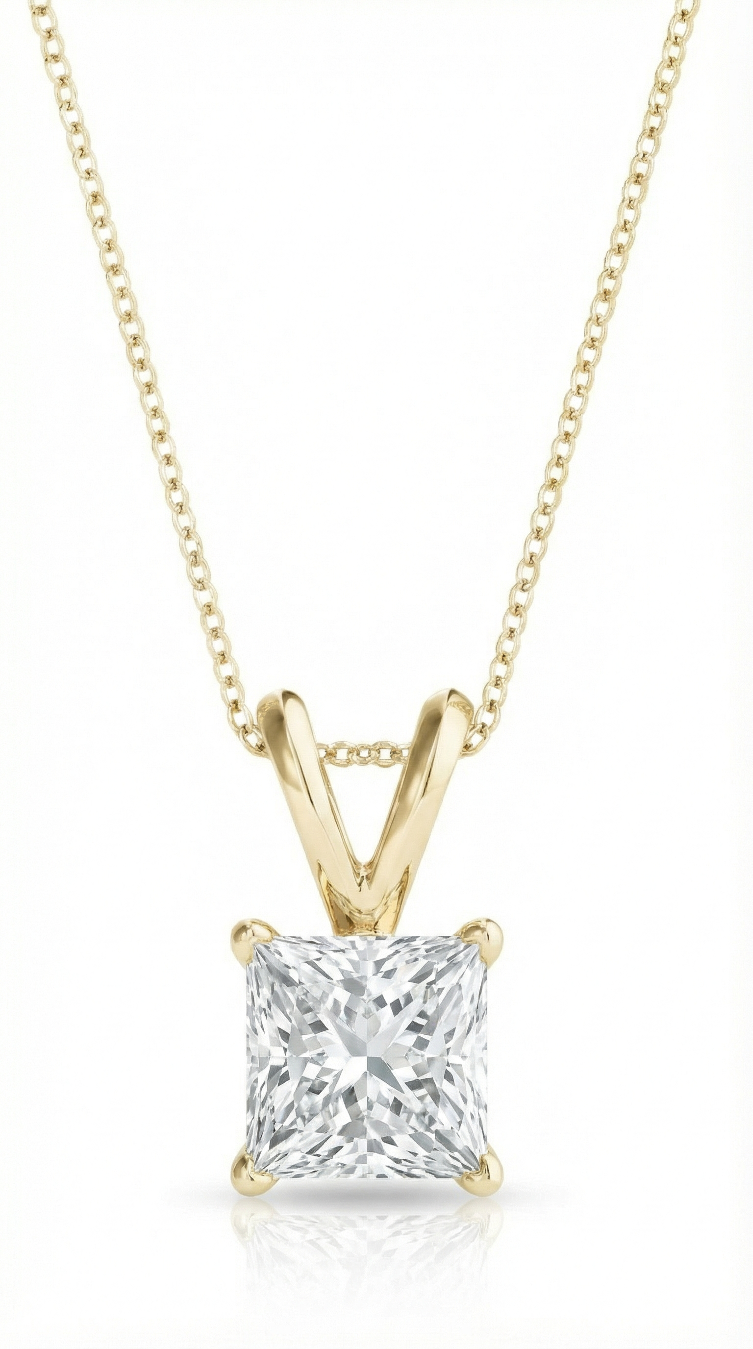 Khushoka Pitara – Princess Cut Diamond Set - Fiona Diamonds - Fiona Diamonds