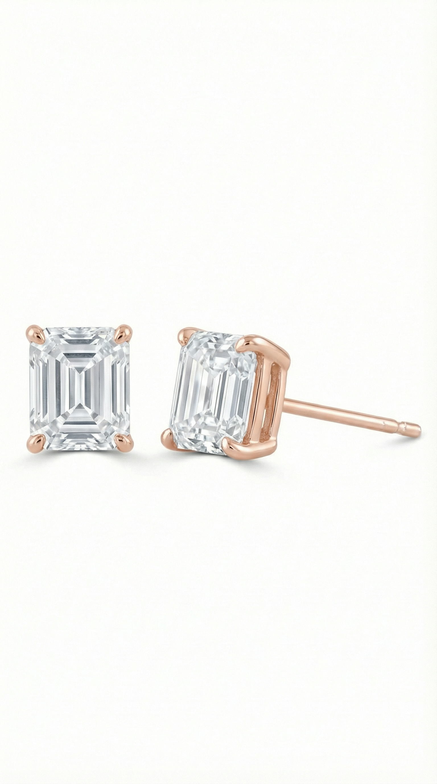 Khushoka Pitara – Emerald Cut Diamond Set - Fiona Diamonds - Fiona Diamonds