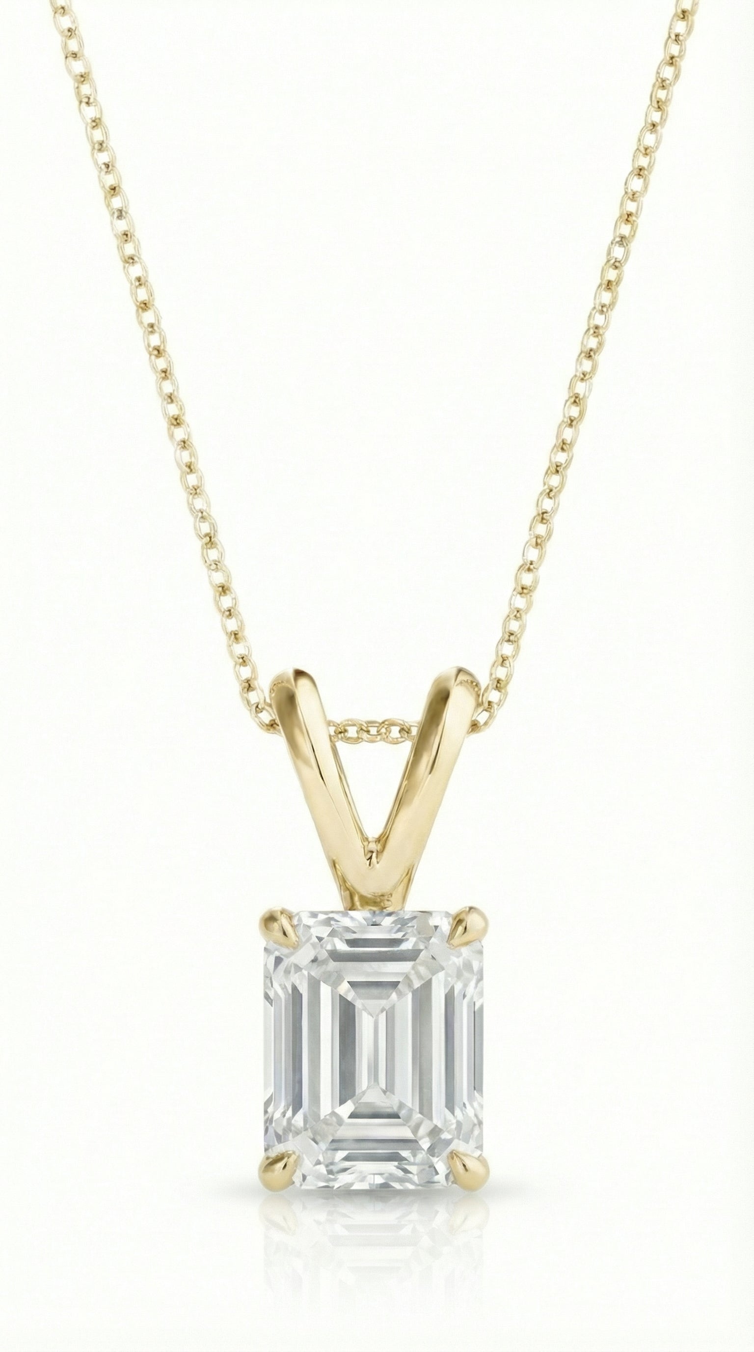 Khushoka Pitara – Emerald Cut Diamond Set - Fiona Diamonds - Fiona Diamonds