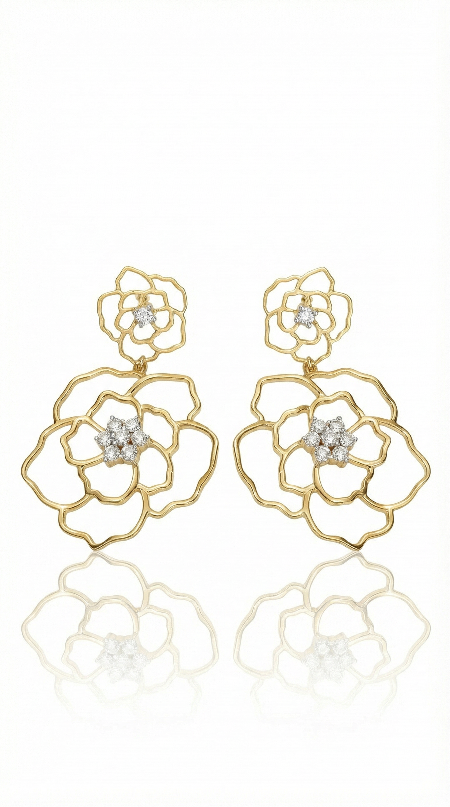 Qyphora Lab Grown Diamond Earring in 18kt Gold Vermeil - Fiona Diamonds - Fiona Diamonds