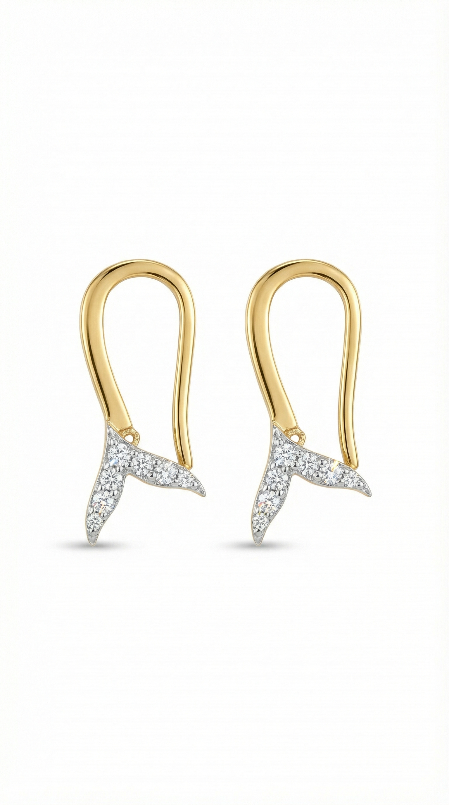 Lyxeris Lab Grown Diamond Earring in 18kt Gold Vermeil - Fiona Diamonds - Fiona Diamonds