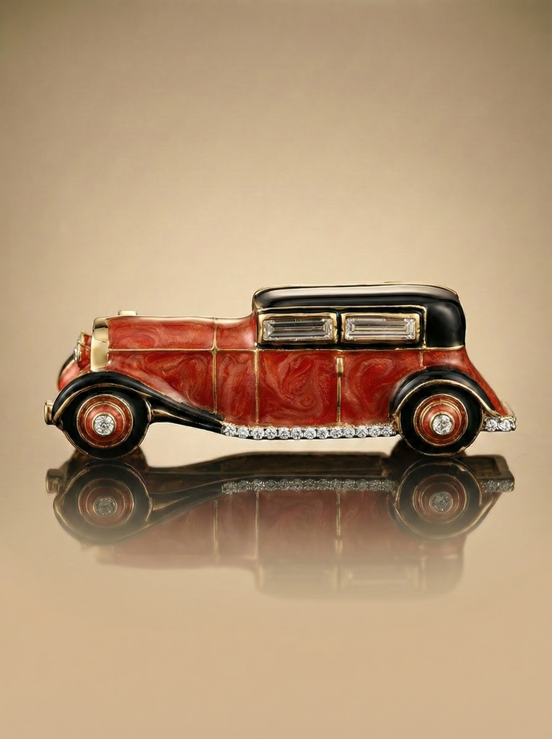 Coral Classic Lab Diamond Brooch - Fiona Diamonds - Fiona Diamonds