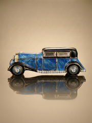 Blue Vintage Lab Diamond Brooch - Fiona Diamonds - Fiona Diamonds