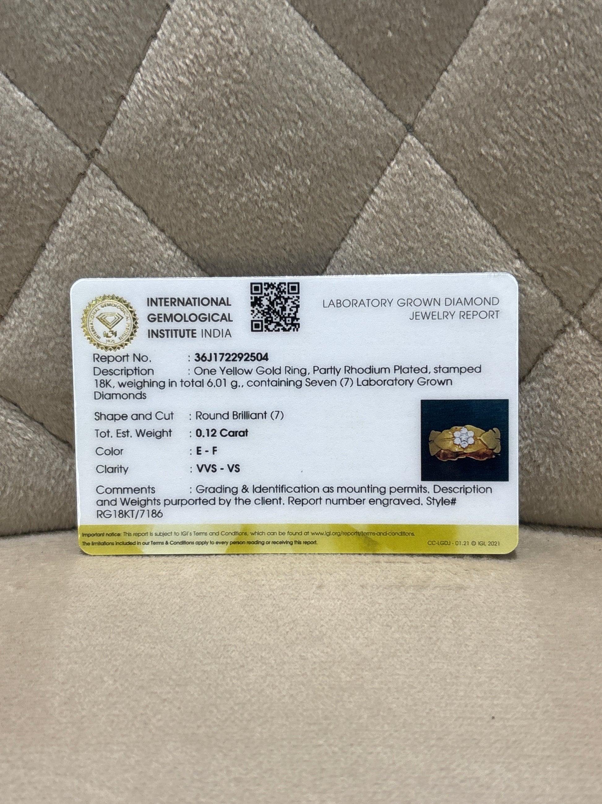 Riko Lab Diamond Ring - Timeless Sophistication - Fiona Diamonds - Fiona Diamonds