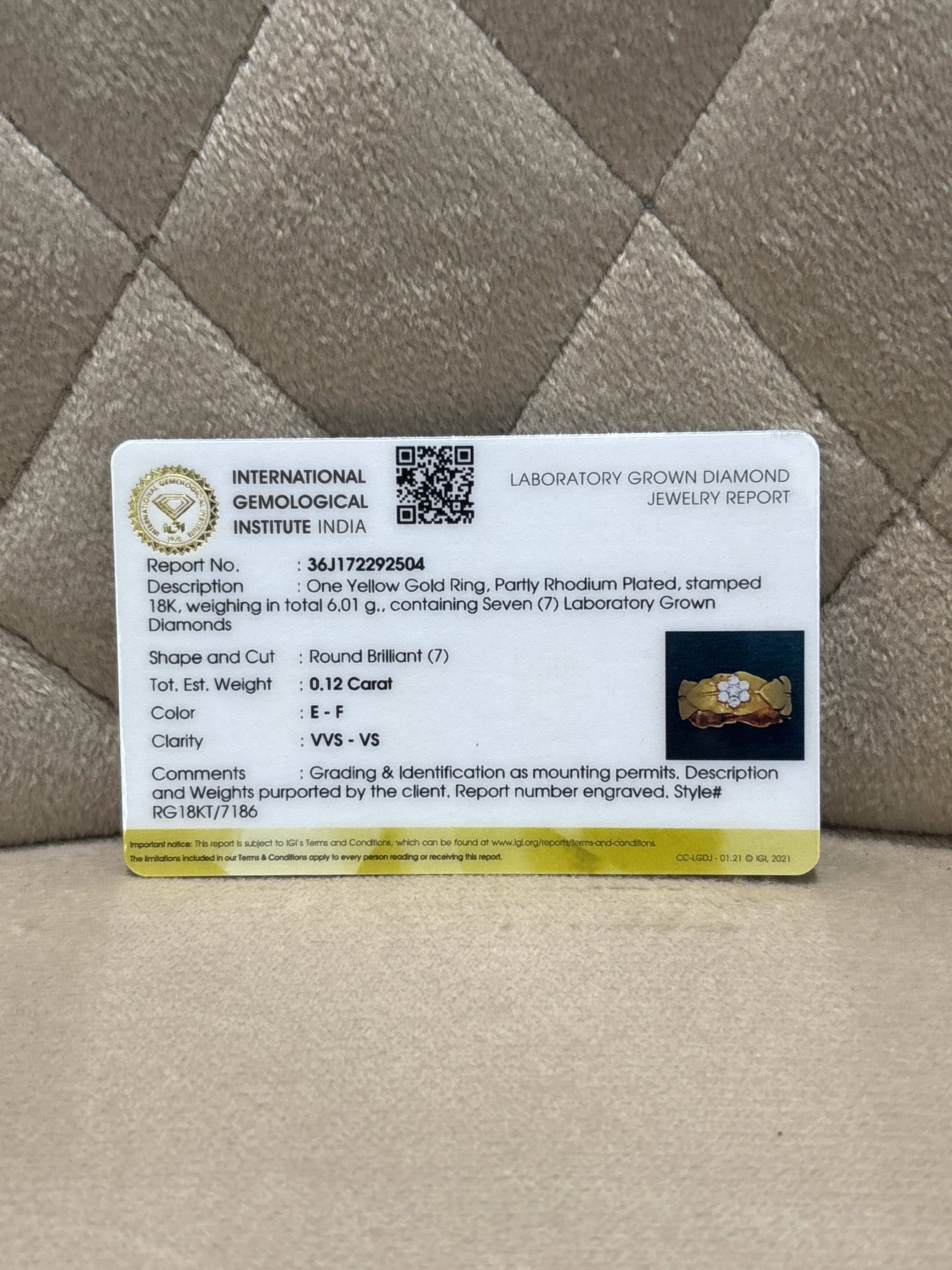 Riko Lab Diamond Ring - Timeless Sophistication - Fiona Diamonds - Fiona Diamonds